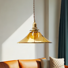 Amber Glass Pendant Light