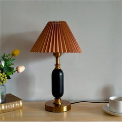 American-Style Pleated Table Lamp
