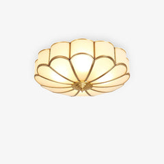 American Patterned Glass Ceiling Lamp