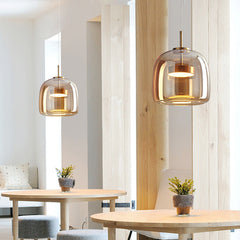 Amos Smoke Gray Pendant Light