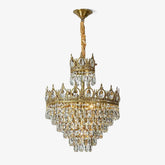 Antique Crown Crystal Chandelier