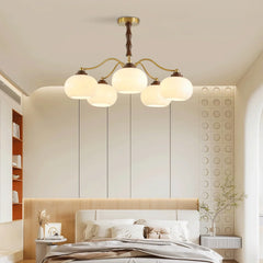 Art Deco Persimmon Chandelier
