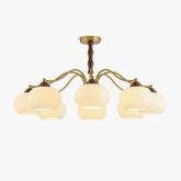 Art Deco Persimmon Chandelier