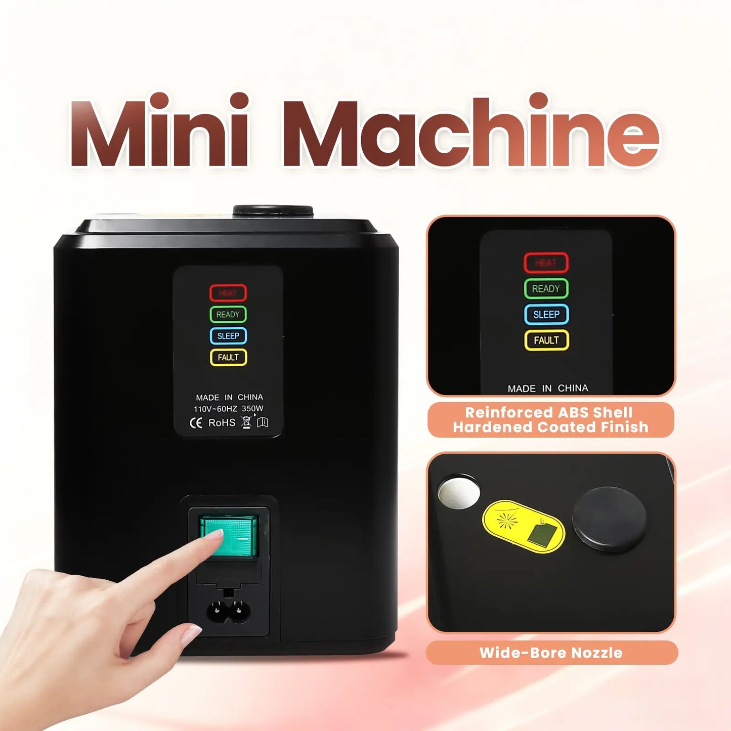 350W Mini Cold Spark Machine, (2 Black Unit with 10 Packs Consumables +1 Bag