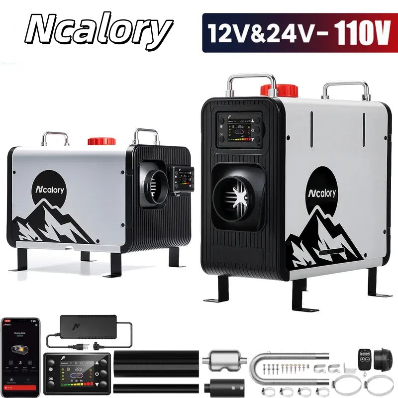 🎁Black Friday Sale 50% OFF - Upgraded 8KW Diesel Heater 12V/24V & AC🔥, All-in-One Portable Air Heater, Top-Rated Brand for RV, Truck, Car & Campers