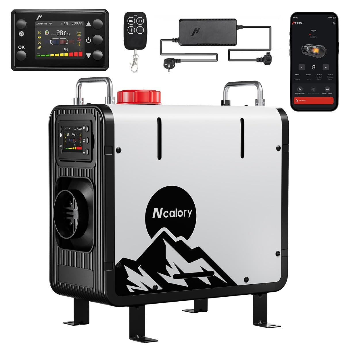 🎁Black Friday Sale 50% OFF - Upgraded 8KW Diesel Heater 12V/24V & AC🔥, All-in-One Portable Air Heater, Top-Rated Brand for RV, Truck, Car & Campers