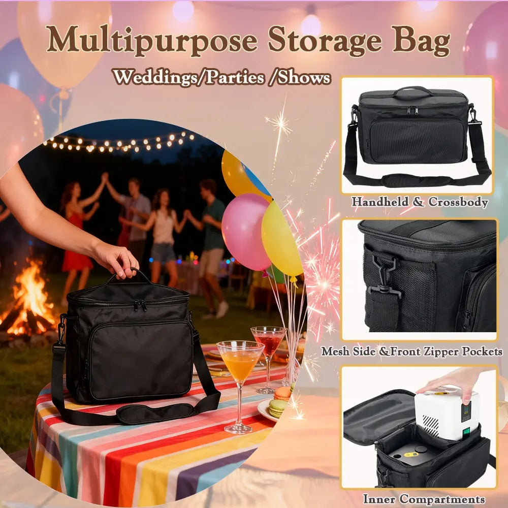 350W Mini Cold Spark Machine, (2 Black Unit with 10 Packs Consumables +1 Bag