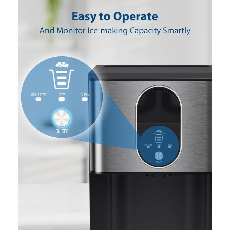 💥Flash Sale Today Only💥Ice Maker Dispenser, Self Dispensing Pellet Ice Maker, 44lbs/24H