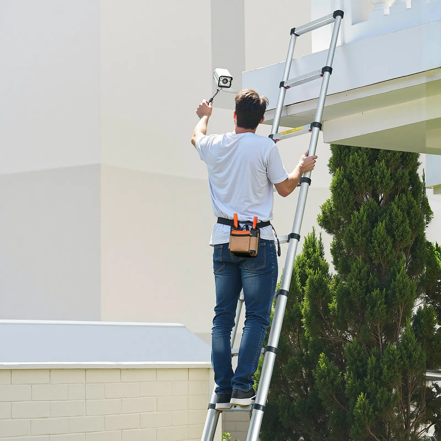 🔥Spring Fresh Sale 🎁Telescoping Ladder, Aluminum Lightweight Multi-Purpose Collapsible Extension