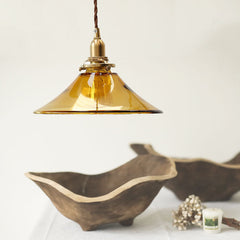 Amber Glass Pendant Light