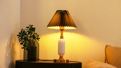American-Style Pleated Table Lamp
