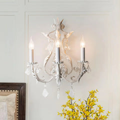 American Crystal Candle Wall Lamp