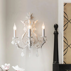 American Crystal Candle Wall Lamp