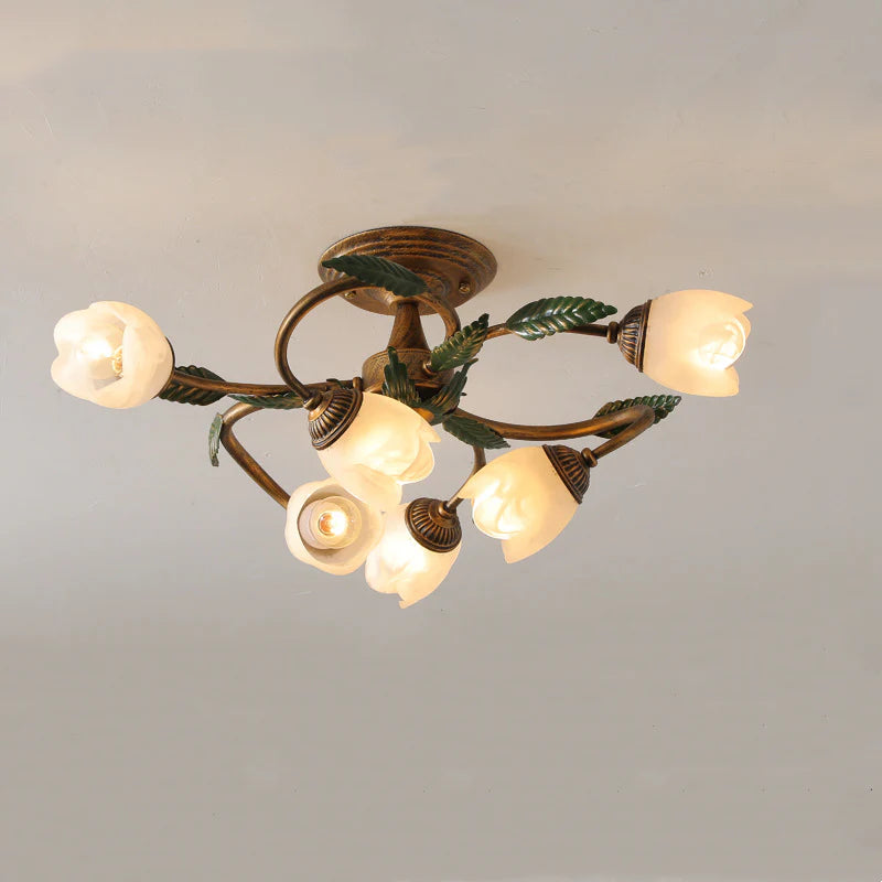American style Flower Ceiling Lamp