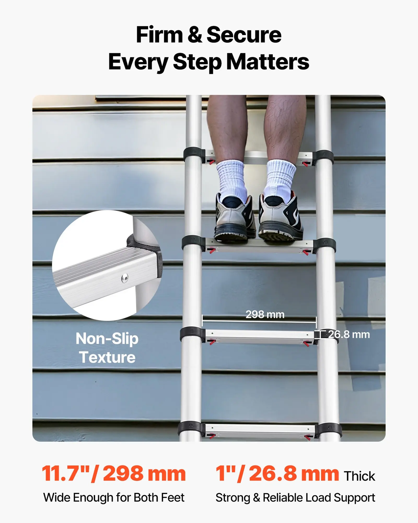 🔥Spring Fresh Sale 🎁Telescoping Ladder, Aluminum Lightweight Multi-Purpose Collapsible Extension