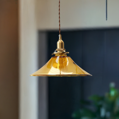 Amber Glass Pendant Light