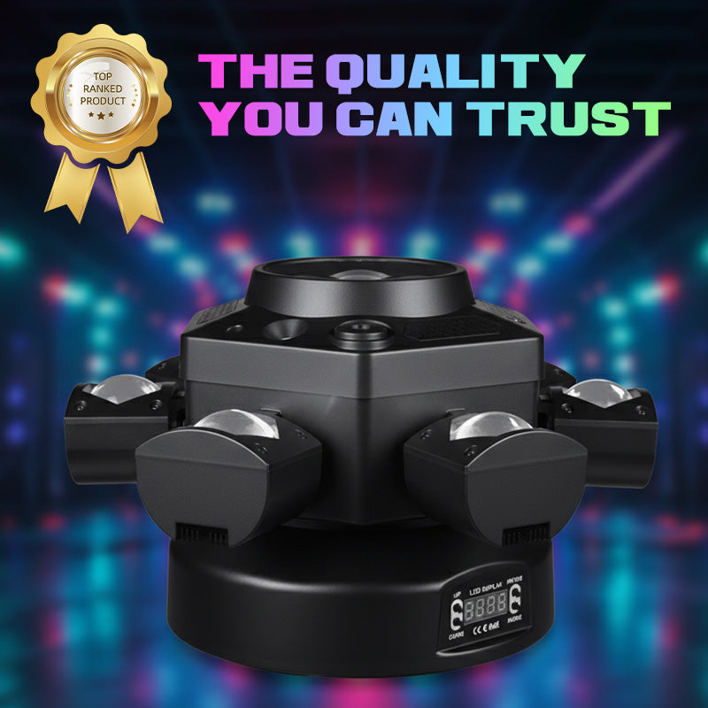🎉Multi-Beam LED Atmosphere Light – 16 Colors, Remote Control & Easy Installation📦